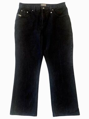 Rockies Vintage Women's Bareback Jeans Natural Rise Black Cotton Denim 18 Reg